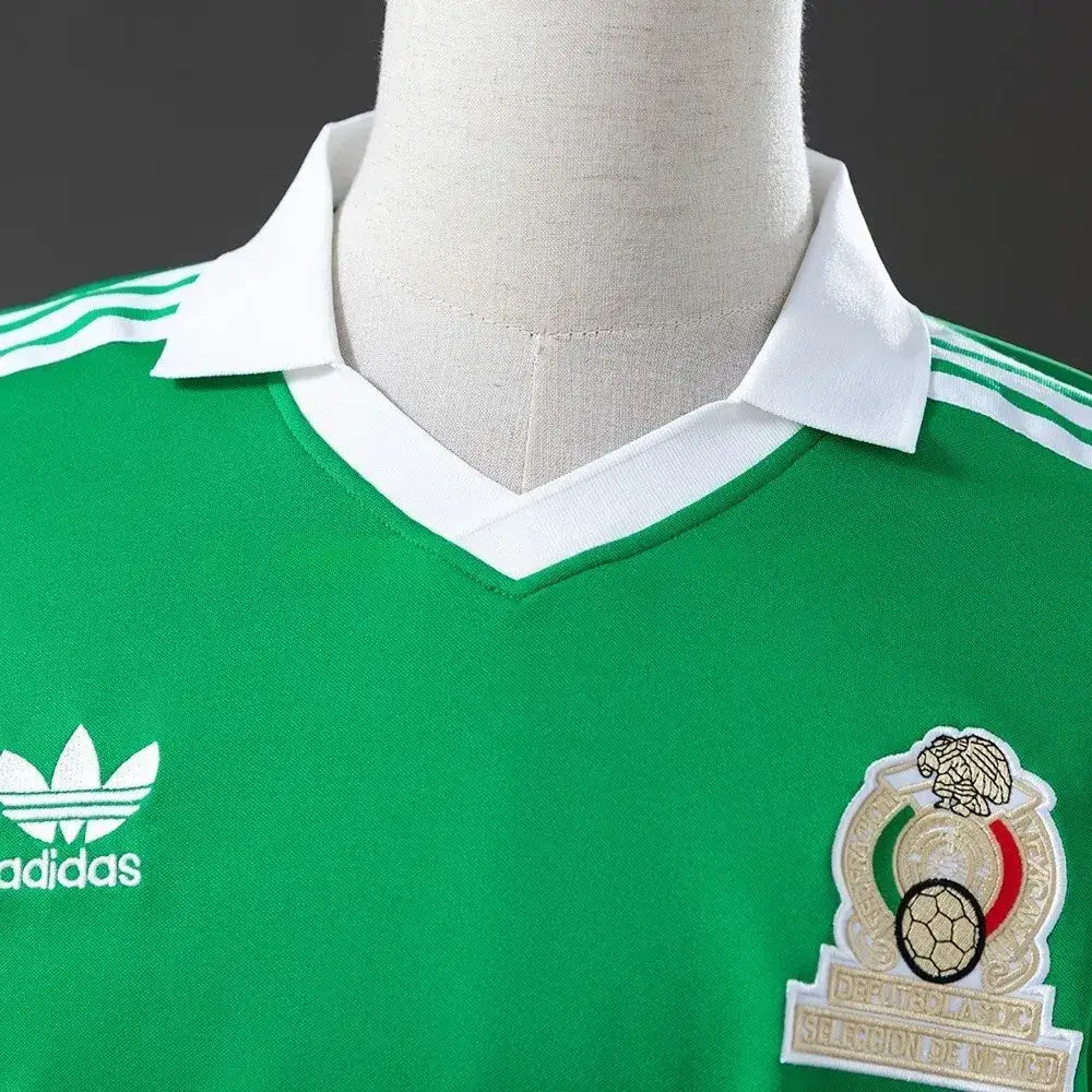 Camiseta de fútbol retro de México 1986 para casa