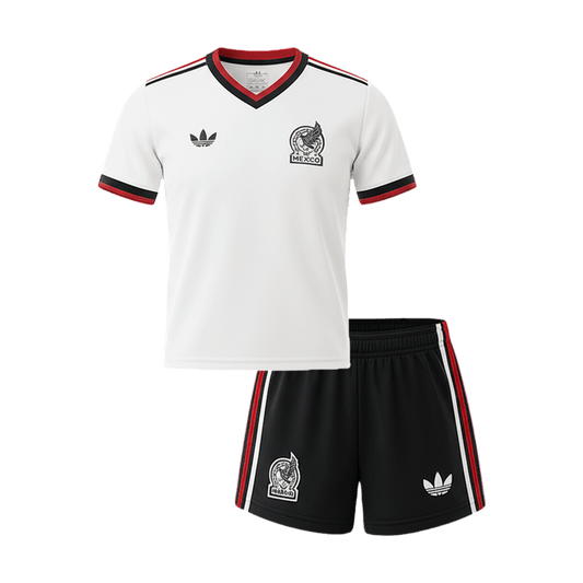 Mexico Away Kid's Soccer Kit (Jersey+Shorts) 2026