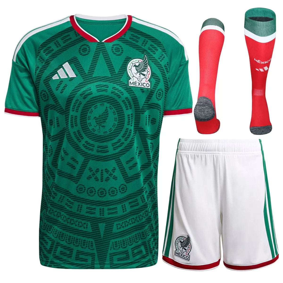 Camiseta de fútbol completa de local de México para la Copa Mundial 2026
