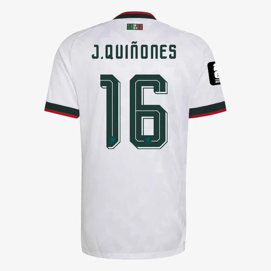 J.Quiñones #16 El Tri Away Player Version Soccer Jersey 2026 World Cup