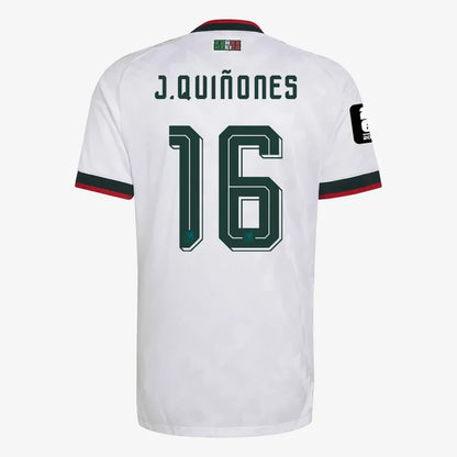 J.Quiñones #16 El Tri Away Player Version Soccer Jersey 2026 World Cup