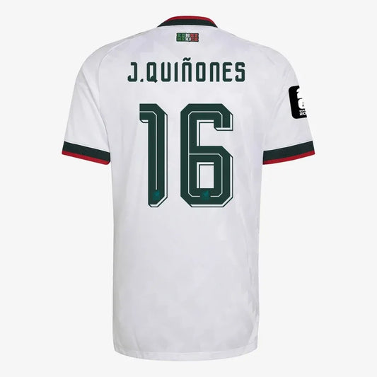 J.Quiñones #16 El Tri Away Player Version Soccer Jersey 2026 World Cup