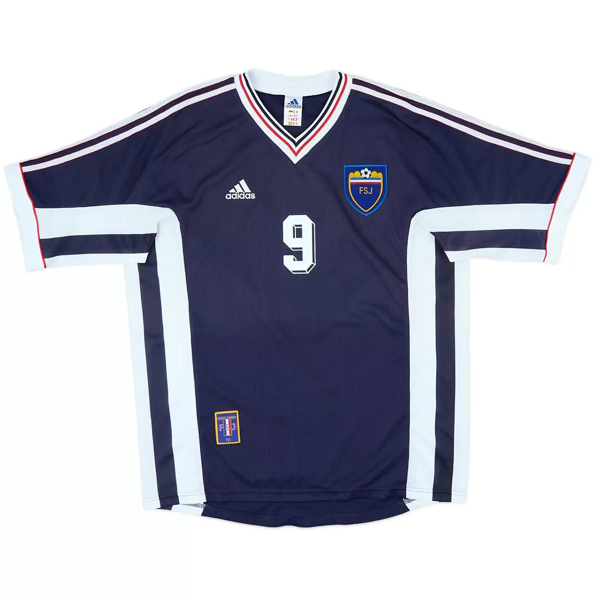 Mijatović #9 Yugoslavia 1998 Camiseta de fútbol retro local
