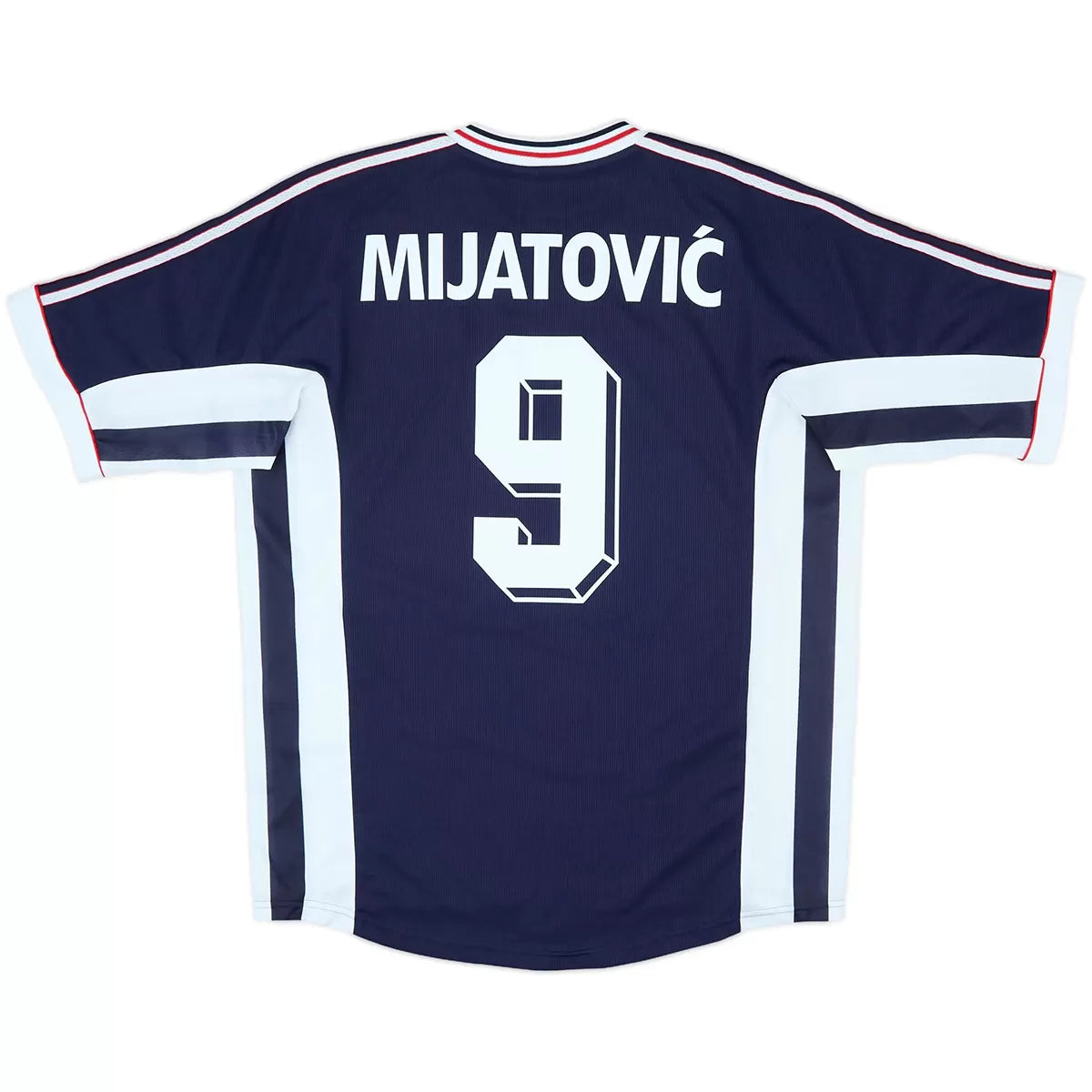 Mijatović #9 Yugoslavia 1998 Camiseta de fútbol retro local