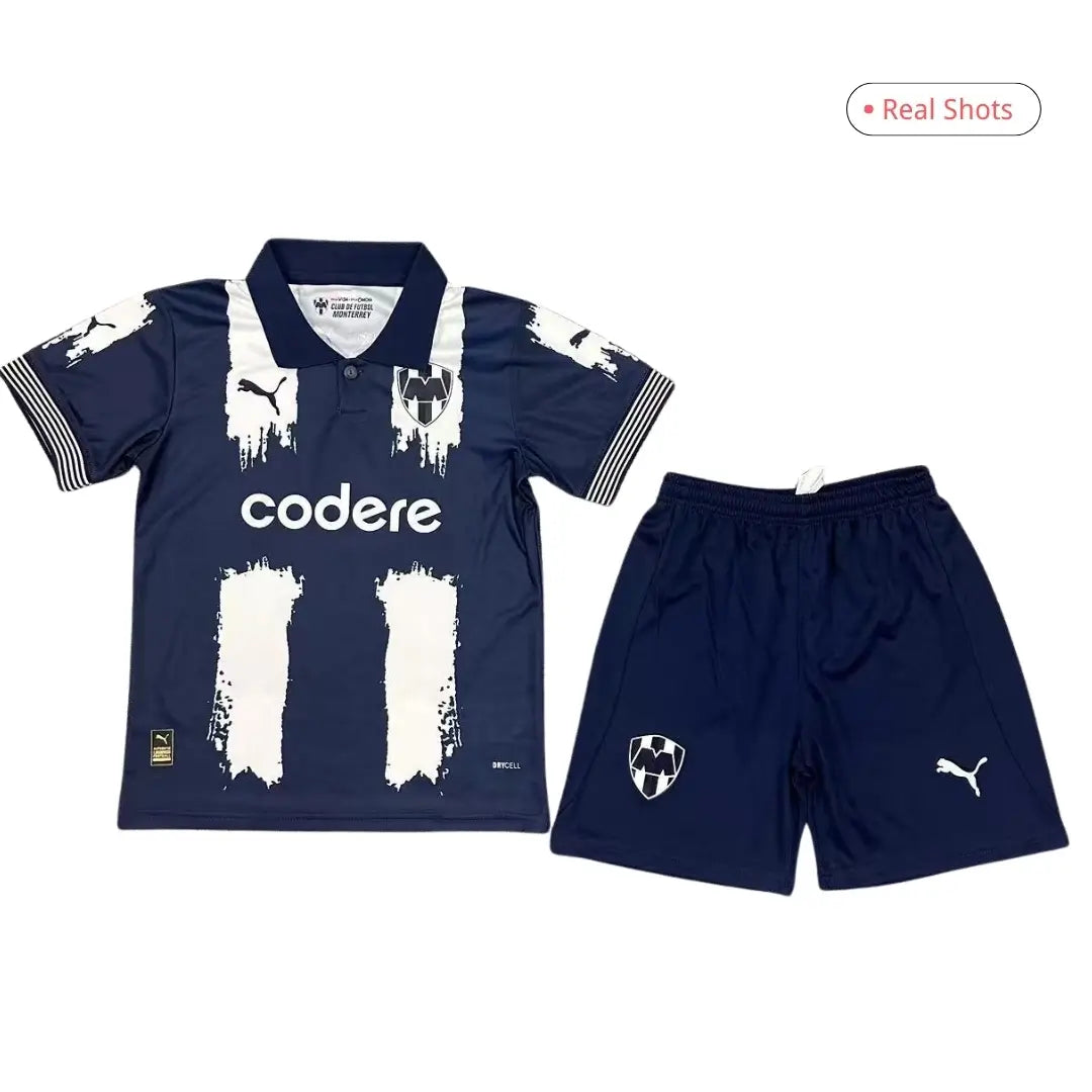 Kit infantil de fútbol del Club Monterrey para la Copa Mundial 2025/26 80.º Aniversario