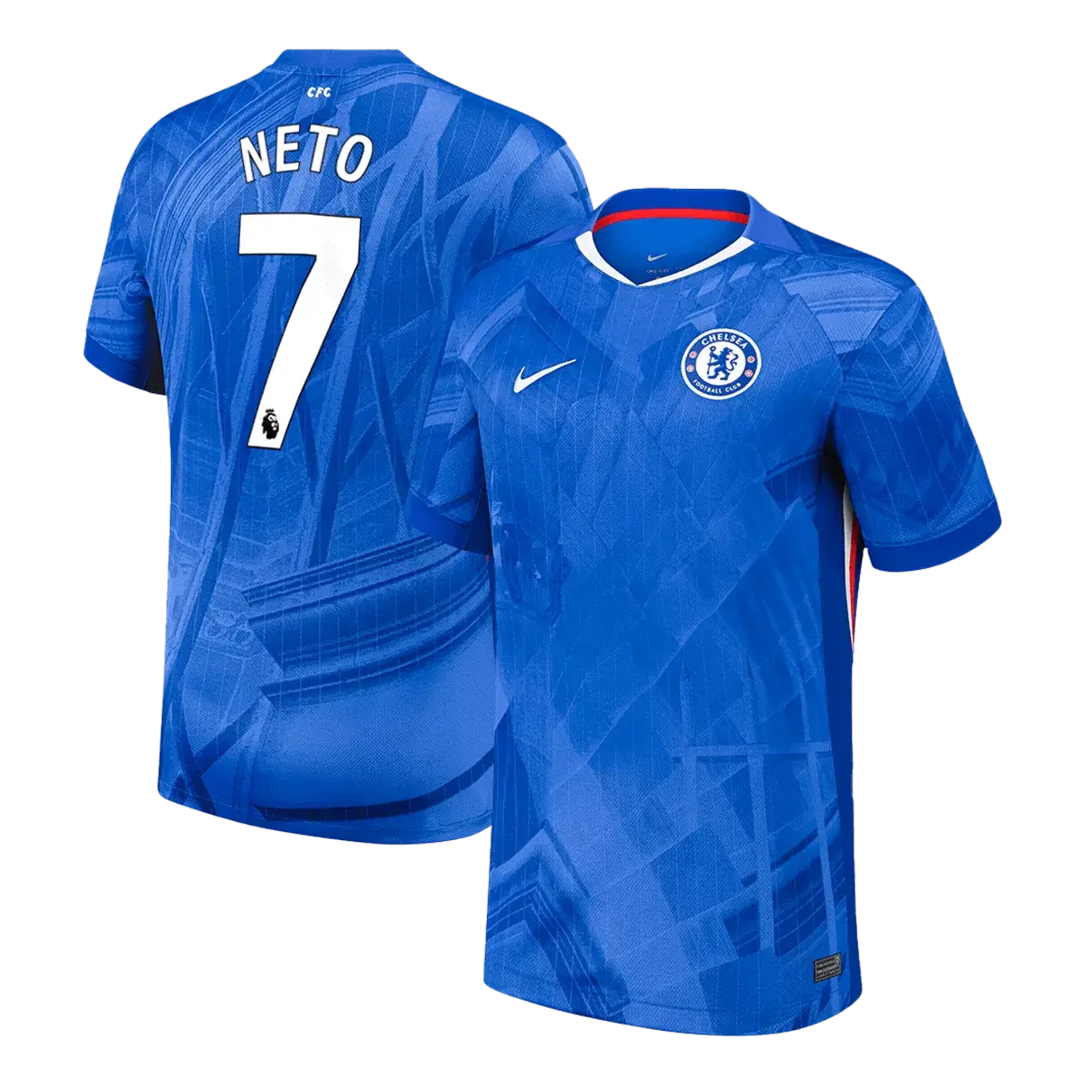 Camiseta de fútbol local NETO #7 del Chelsea 2025/26 azul