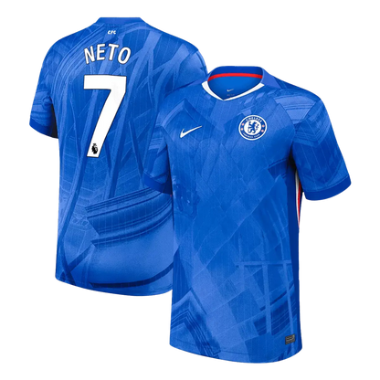Camiseta de fútbol local NETO #7 del Chelsea 2025/26 azul