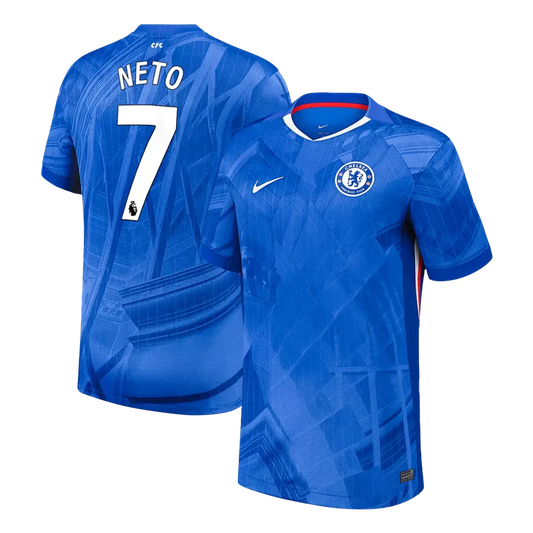 Camiseta de fútbol local NETO #7 del Chelsea 2025/26 azul
