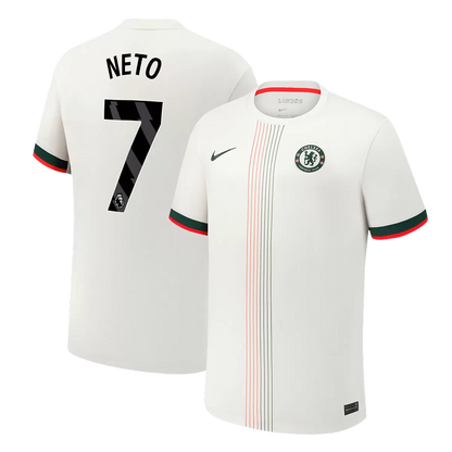 Camiseta de visitante del Chelsea NETO #7 2025/26, blanca