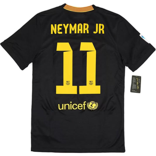 Maillot de football rétro domicile Neymar Jr #11 Barcelone 2013/14