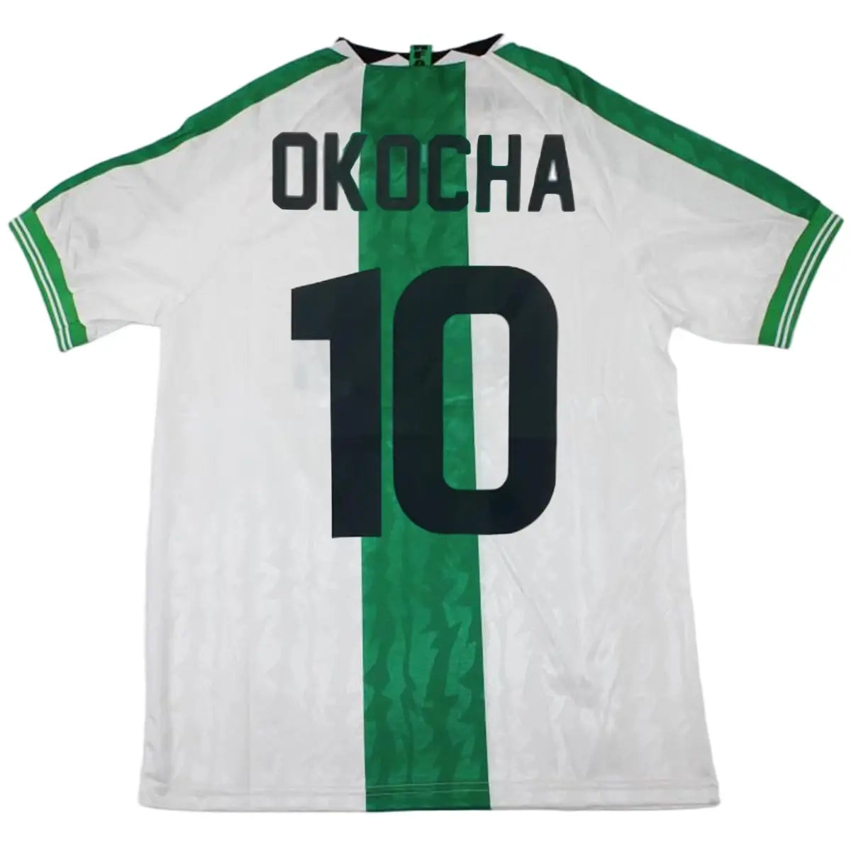 Okocha #10 Camiseta de fútbol retro de Nigeria visitante 1996