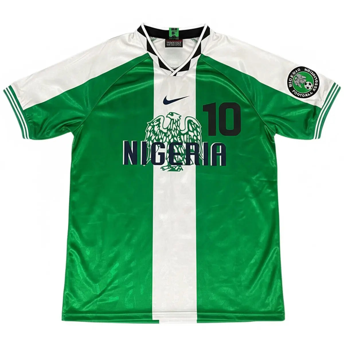 Camiseta de fútbol local retro de Okocha #10 Nigeria 1996
