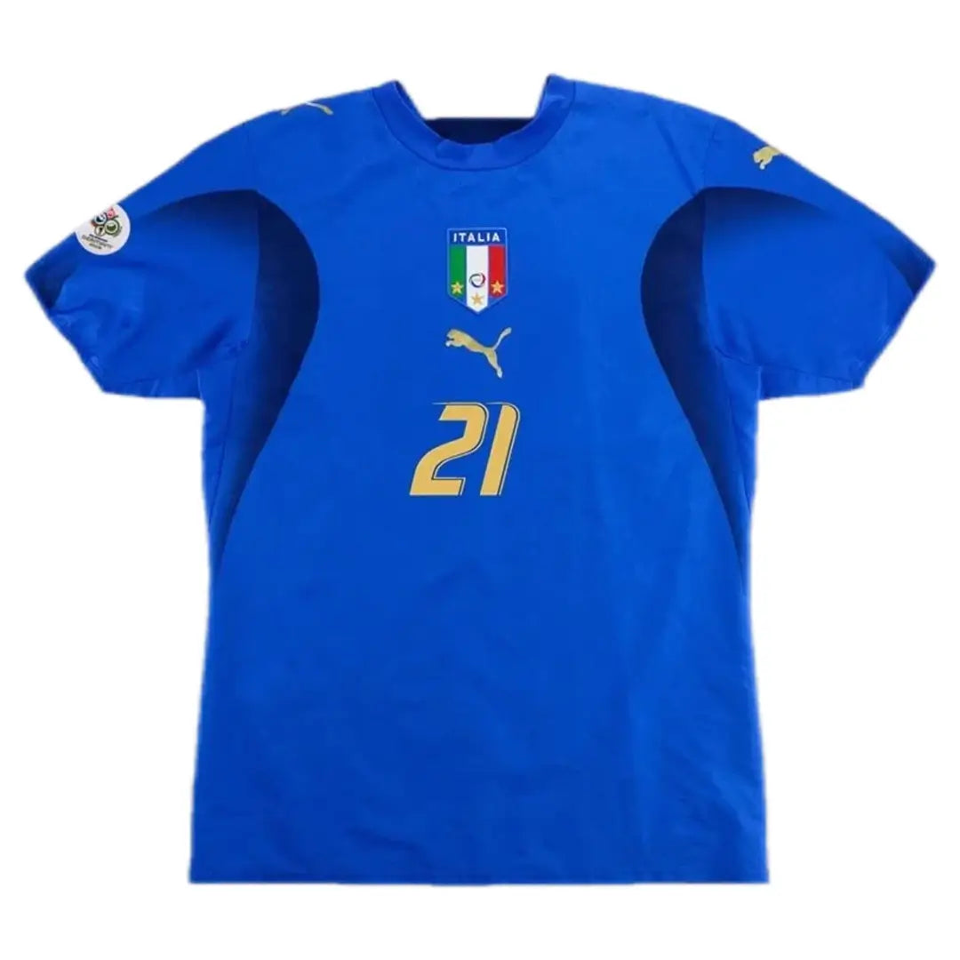 Camiseta de fútbol retro local de PIRLO #21 Italia 2006