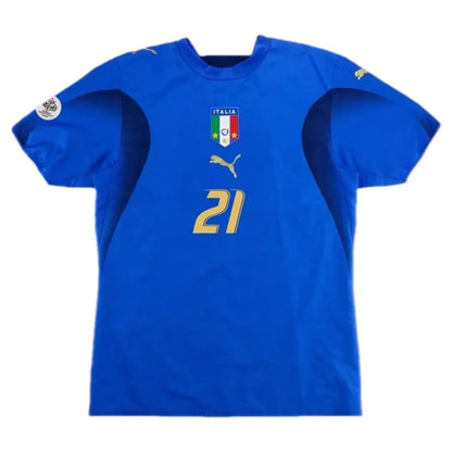 Camiseta de fútbol retro local de PIRLO #21 Italia 2006