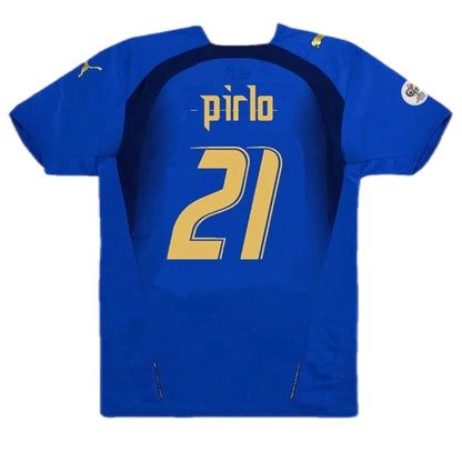 Camiseta de fútbol retro local de PIRLO #21 Italia 2006