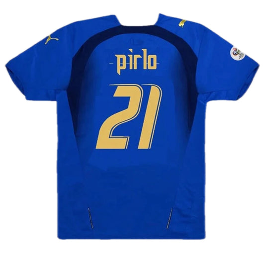 Camiseta de fútbol retro local de PIRLO #21 Italia 2006