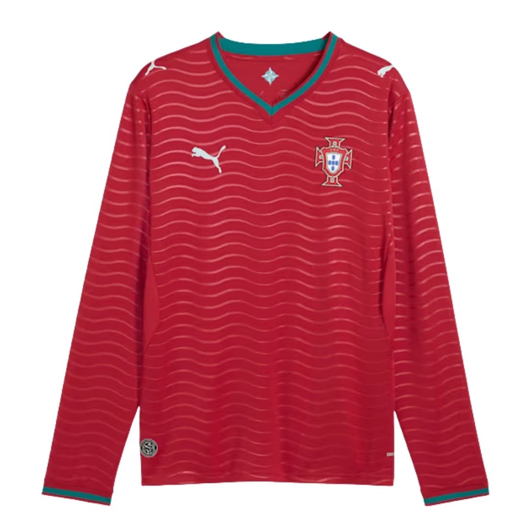 Camiseta de fútbol de manga larga de Portugal para el Mundial 2026
