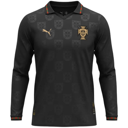 Camiseta de fútbol de manga larga Pantera Negra de Portugal 2026