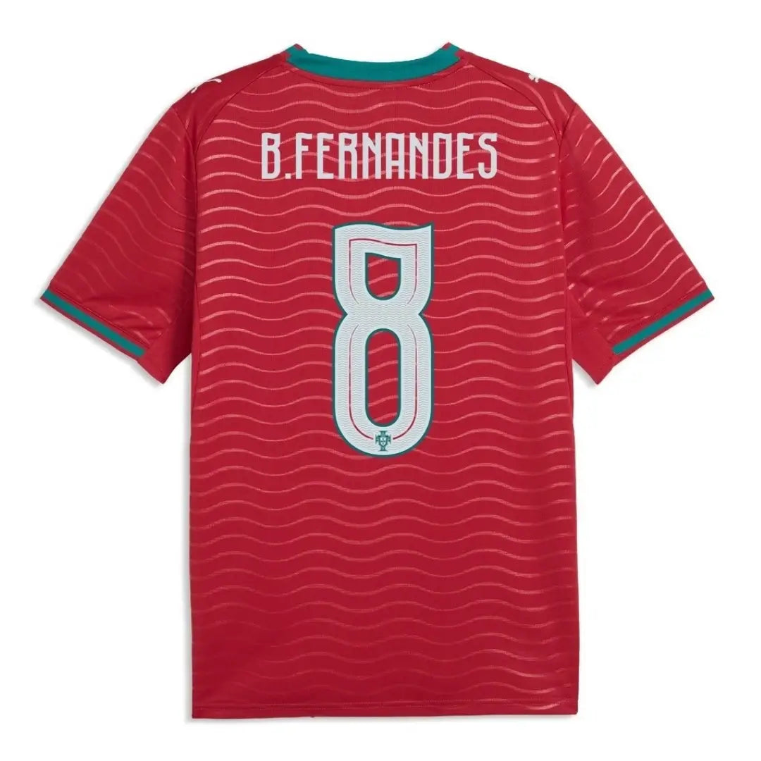 Camiseta de fútbol local de Portugal B.Fernandes #8 Copa Mundial 2026