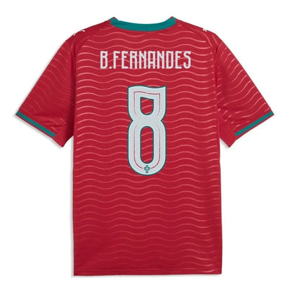 Camiseta de fútbol local de Portugal B.Fernandes #8 Copa Mundial 2026