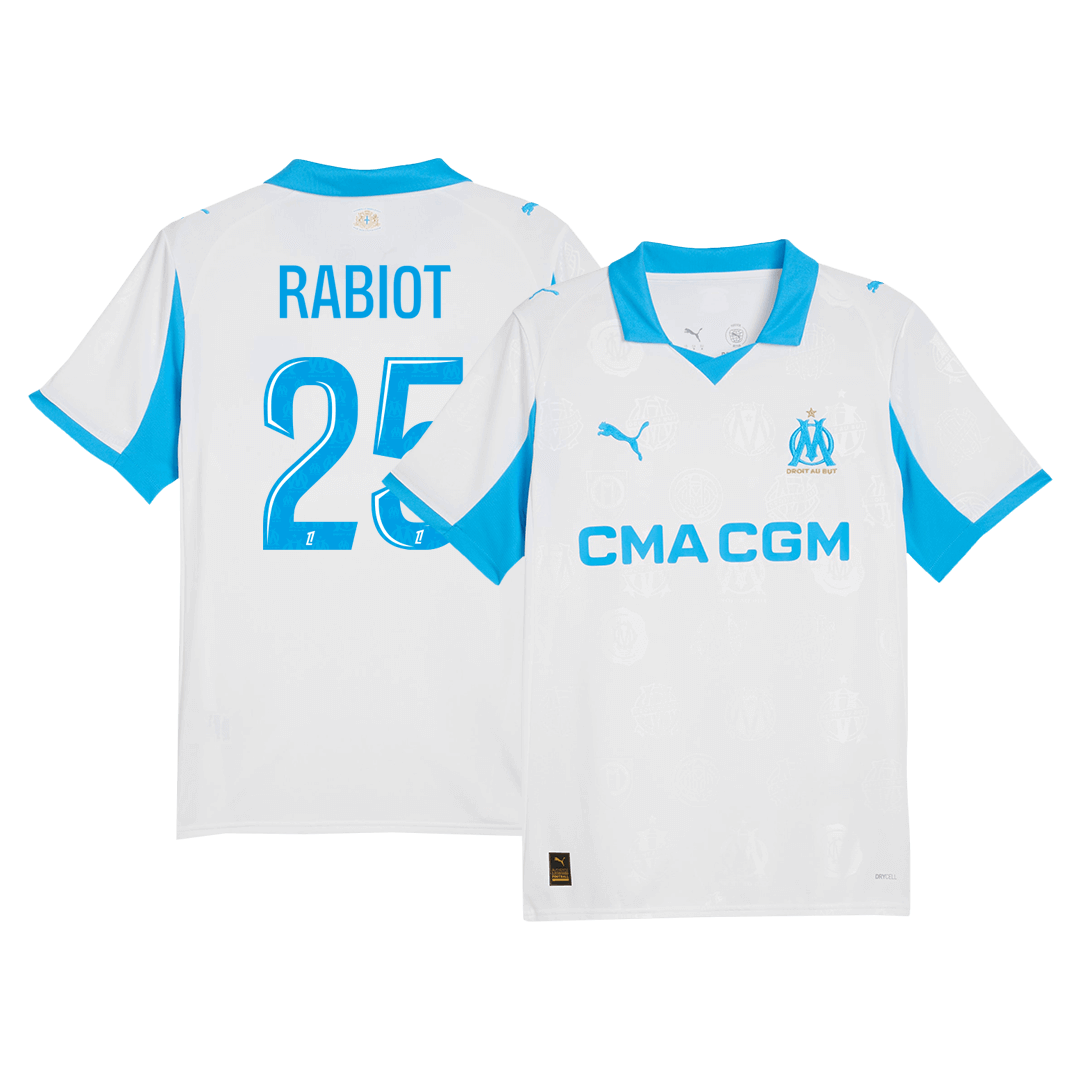 Camiseta de fútbol RABIOT #25 Marsella 1ª equipación 2025/26