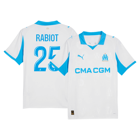 Maillot de foot RABIOT #25 Marseille Domicile 2025/26