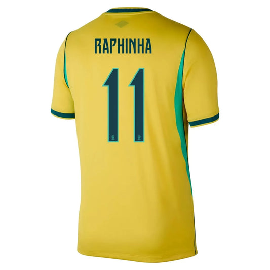 Maillot de football domicile RAPHINHA #11 Brésil Coupe du Monde 2026