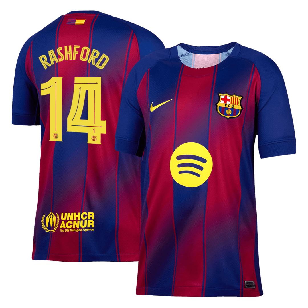 Camiseta de Rashford nº 14 del FC Barcelona, ​​temporada 2025/26 (UCL)