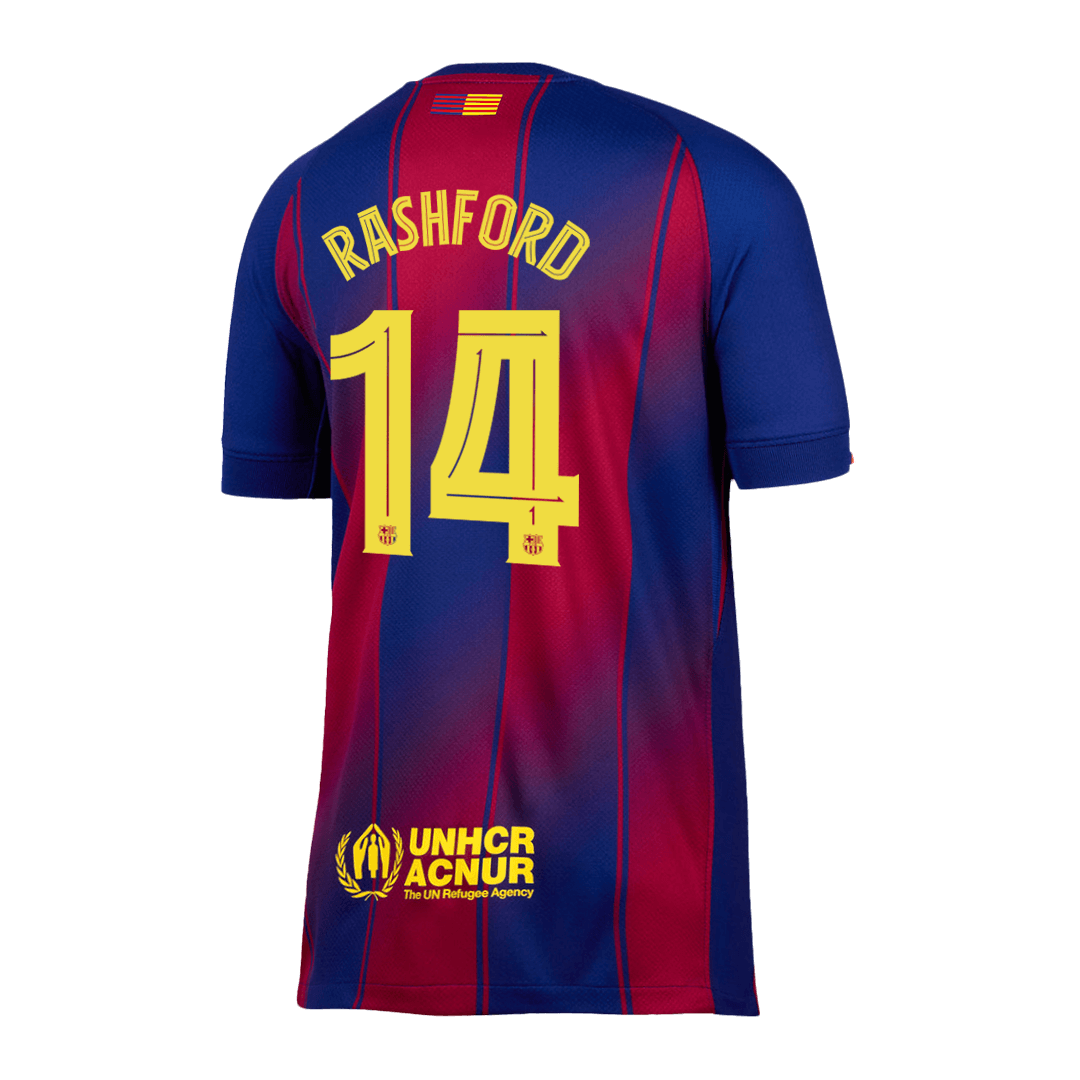 Camiseta de Rashford nº 14 del FC Barcelona, ​​temporada 2025/26 (UCL)