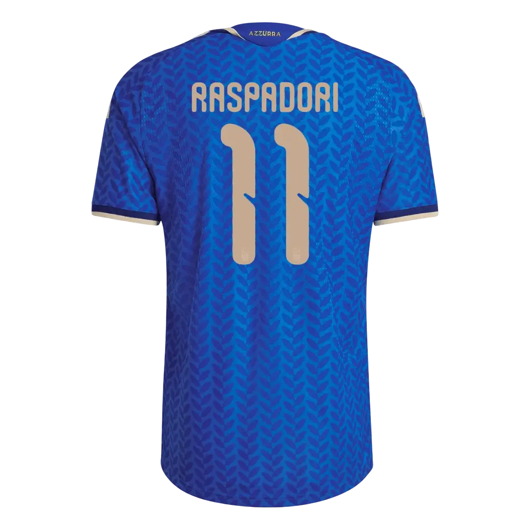 Camiseta de fútbol de la selección italiana para el Mundial 2026, versión jugador, RASPADORI #11