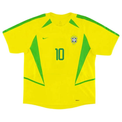 Camiseta de fútbol retro local RIVALDO #10 Brasil 2002/03