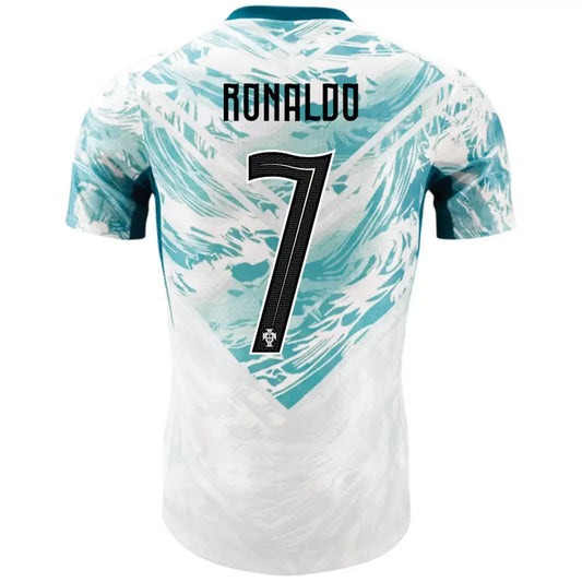 Maillot de foot extérieur version joueur Ronaldo #7 Portugal Coupe du Monde 2026