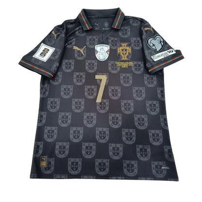 RONALDO #7 Portugal Special Edition Pantera Negra Jersey 2026 World Cup With Patch
