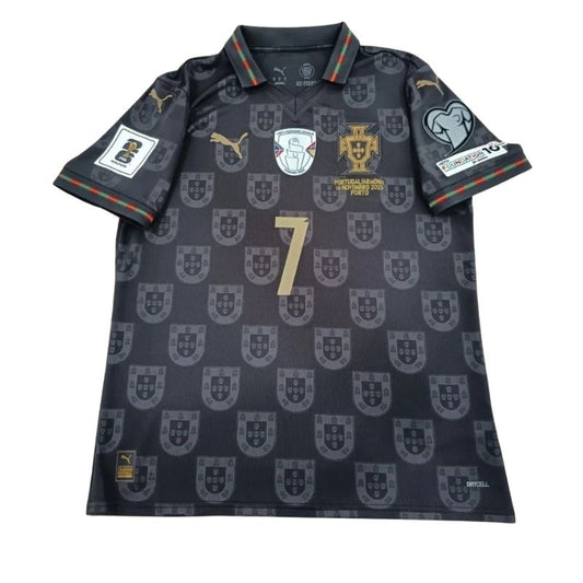 RONALDO #7 Portugal Special Edition Pantera Negra Jersey 2026 World Cup With Patch