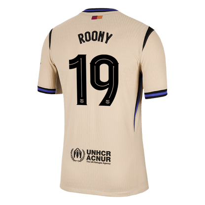 Camiseta de Roony nº 19 del Barcelona, ​​versión visitante, temporada 2025/26 - Champions League