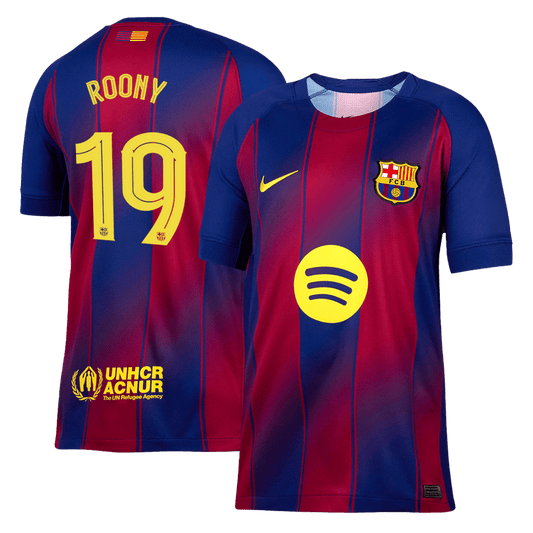 ROONY #19 Maillot domicile du FC Barcelone 2025/26 - Ligue des Champions