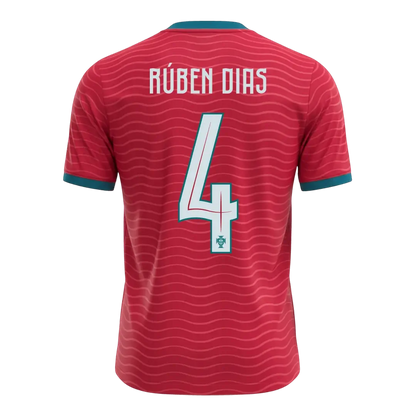 CAMISETA FÚTBOL RÚBEN DIAS #4 Portugal Mundial 2026
