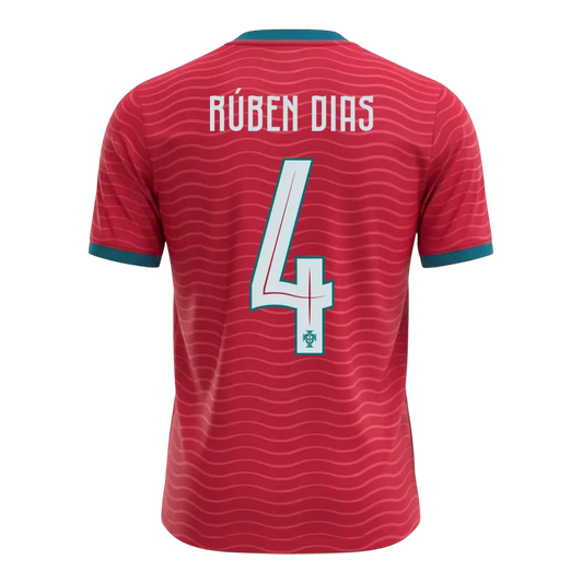 CAMISETA FÚTBOL RÚBEN DIAS #4 Portugal Mundial 2026