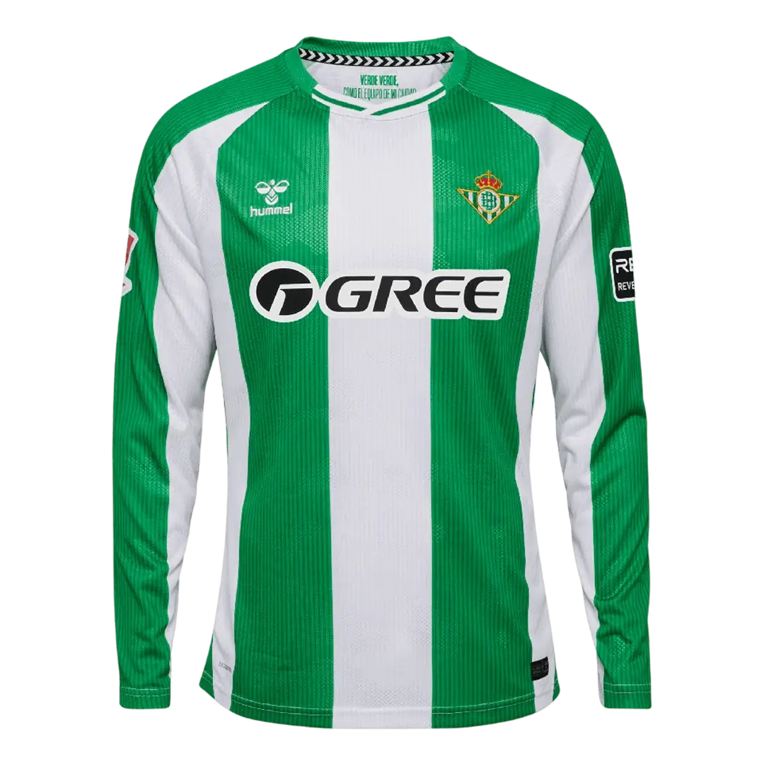 Camiseta de fútbol local del Real Betis 2025/26 de manga larga
