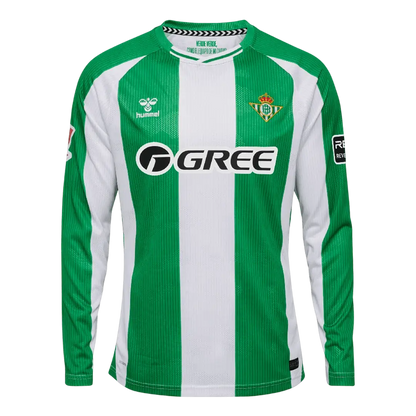 Camiseta de fútbol local del Real Betis 2025/26 de manga larga