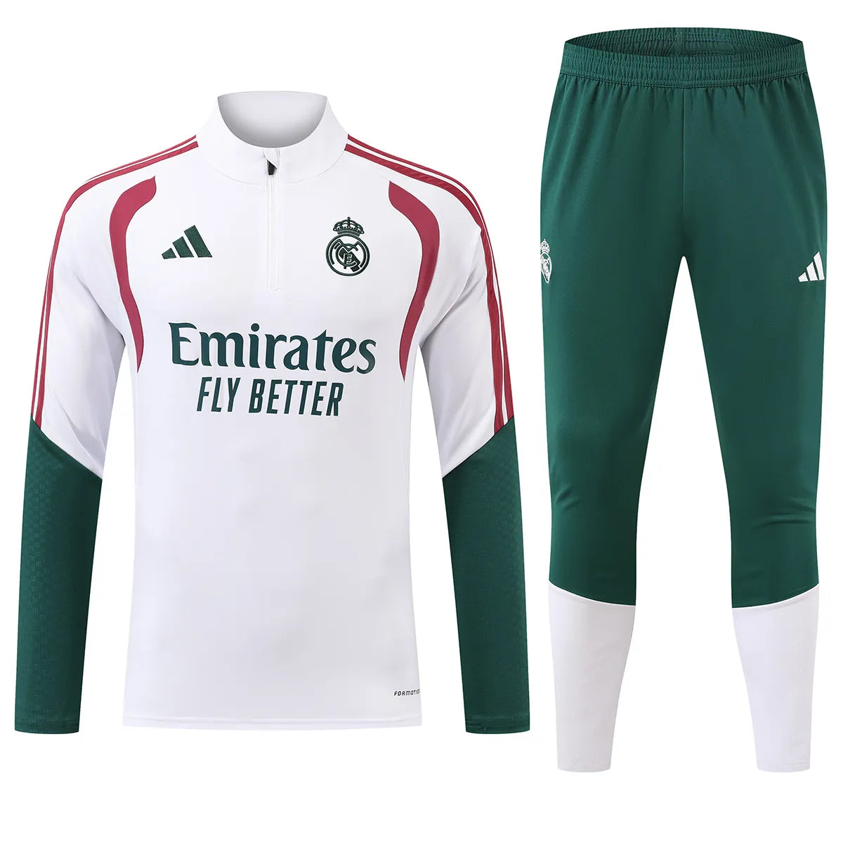 Real Madrid 1/4 Zip Tracksuit 2026/27 White