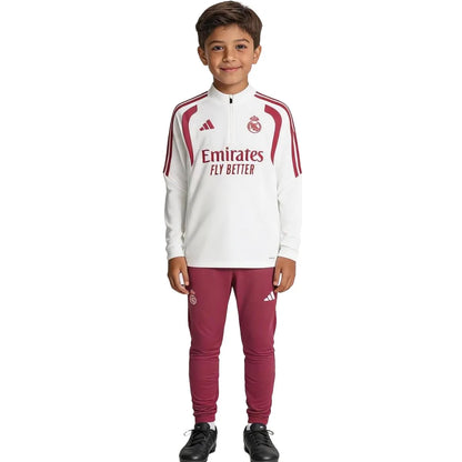 Survêtement enfant Barcelone à fermeture éclair 1/4 noir 2025/26