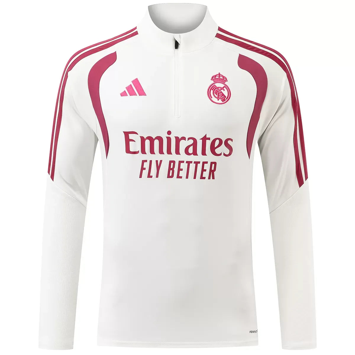 Real Madrid 1/4 Zip Tracksuit 2026/27 Pink