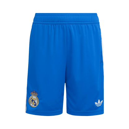 Pantalones cortos de fútbol de la tercera equipación visitante del Real Madrid 2025/26