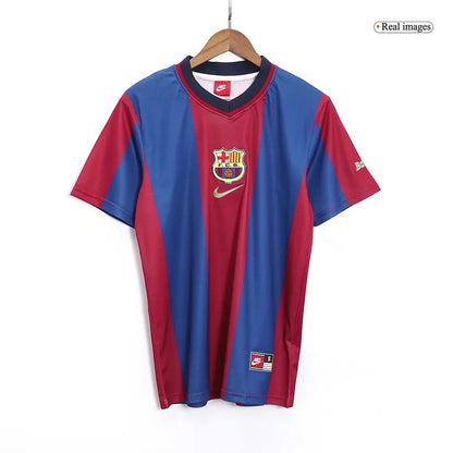 Camiseta de fútbol local retro del Barcelona 1998/99