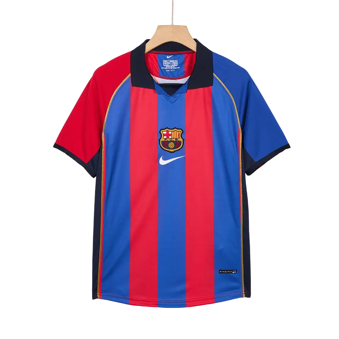 Camiseta de fútbol local retro del Barcelona 2001/02