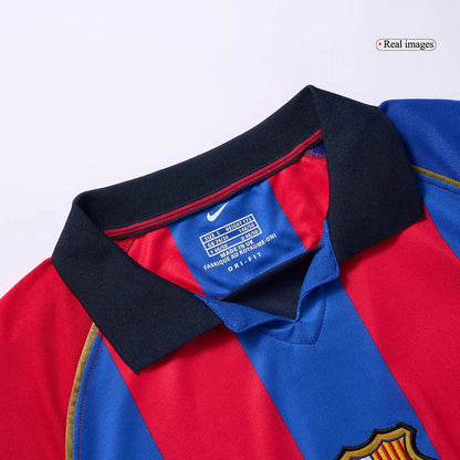 Camiseta de fútbol local retro del Barcelona 2001/02