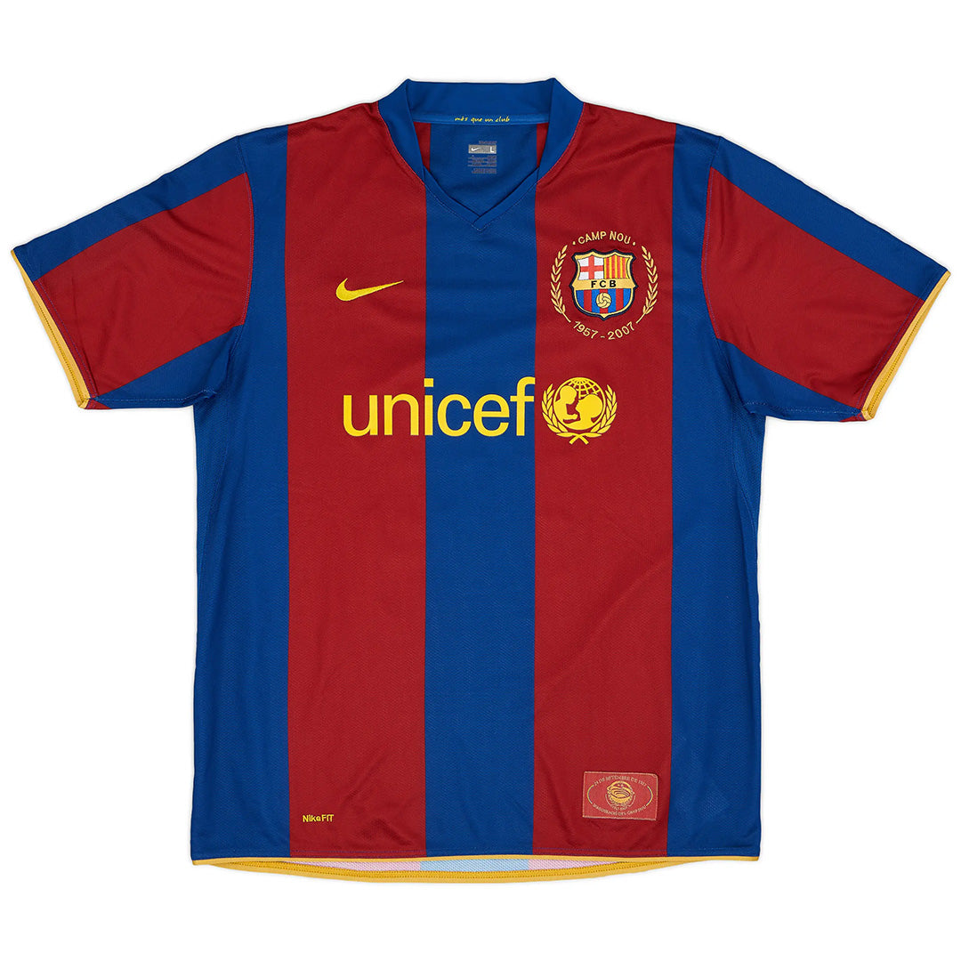 Camiseta de fútbol retro del Barcelona 2007/08 local