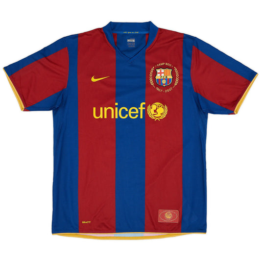 Maillot de foot rétro domicile Barcelone 2007/08