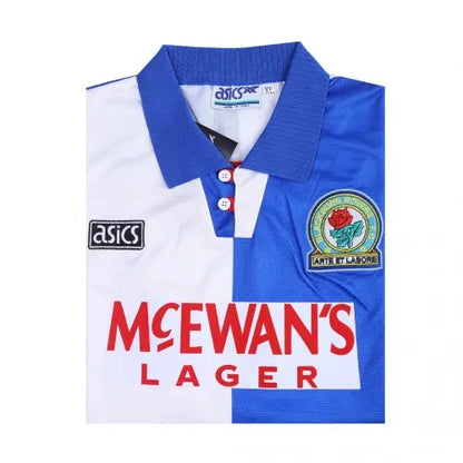 Camiseta retro de fútbol local del Blackburn Rovers 1994/95